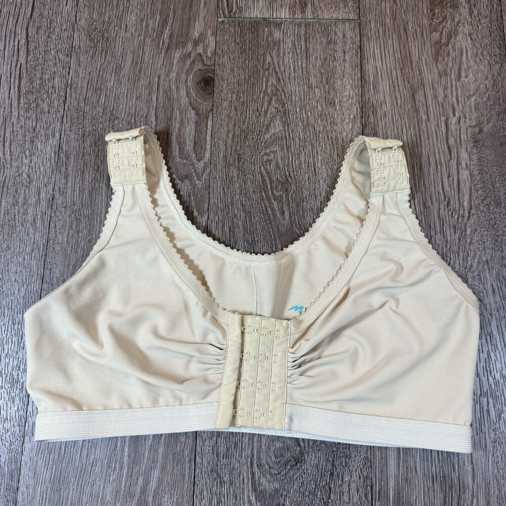 Marena Recovery Post-Surgical Bra Beige Size 3840 Front Closure Compression